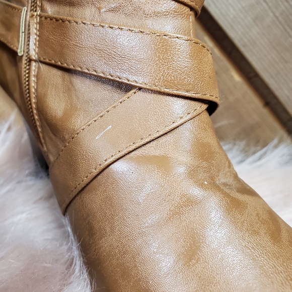 Rue21 Slouchy Camel Ankle Boots - Picture 2 of 8